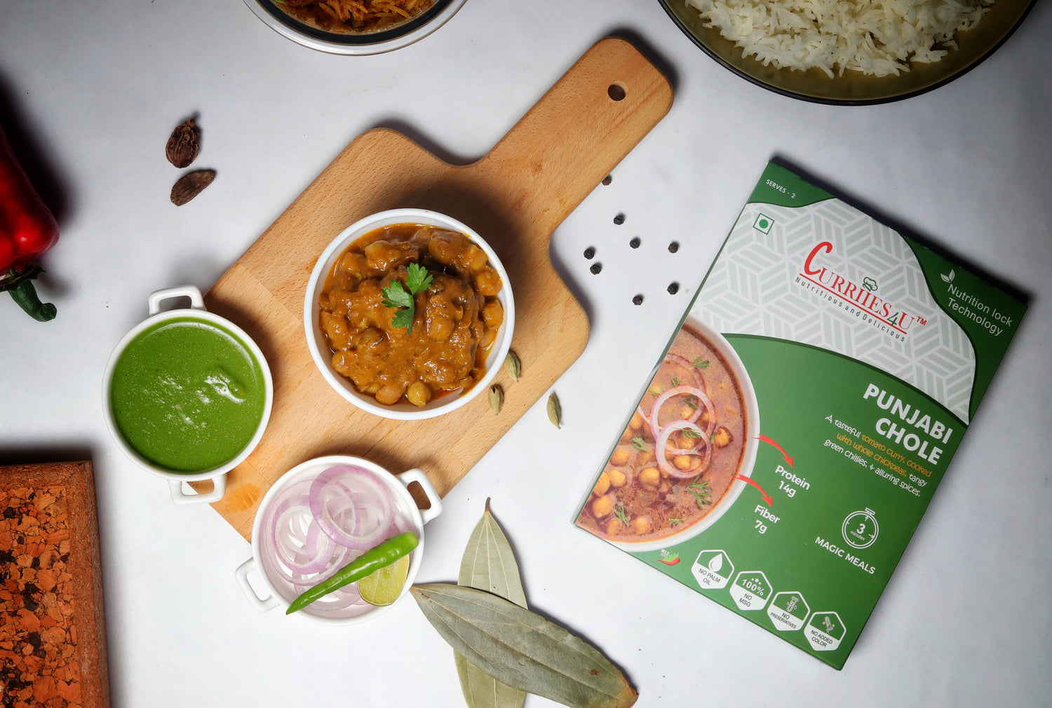 ready to eat punjabi chole by curriies4u