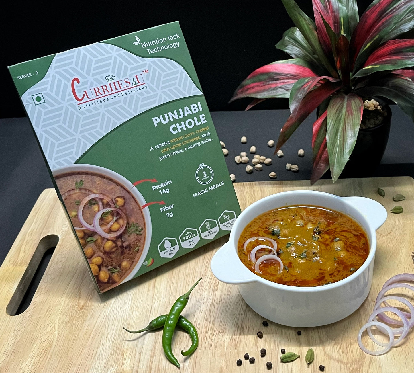 Punjabi Chole β Authentic North Indian Chickpea Curry | Ready-to-Eat Indian Meal