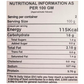 Nutritional value of hyderabadi biryani per 100 g serving ready to eat meal by curriies4u 
