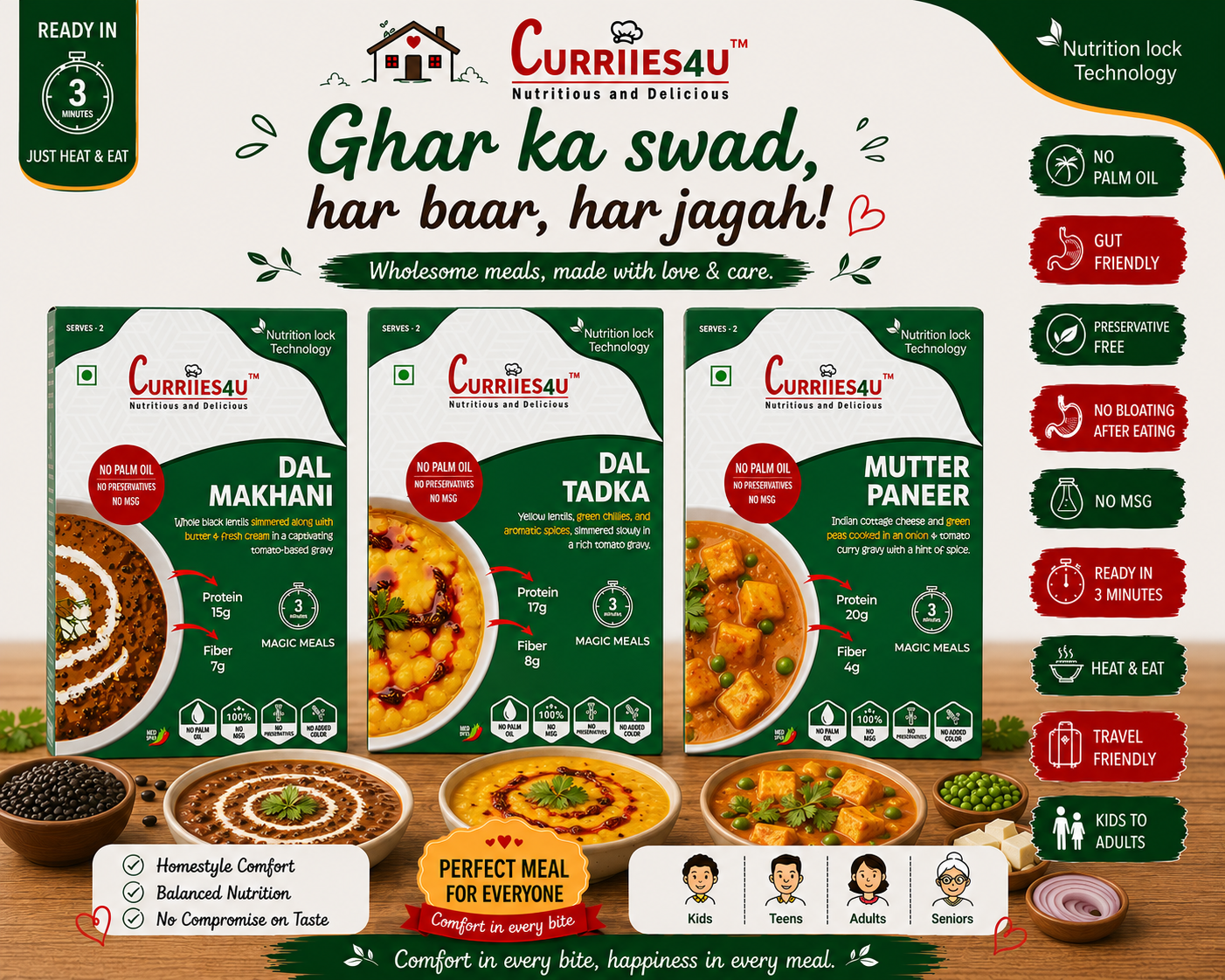 dal makhani dal tadka mutter paneer best Indian foods  in delhi gurugram 
