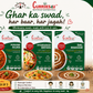 Currieries4u food packaging with various dishes and branding elements on a wooden surface.

