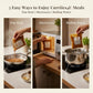 Three methods to prepare Curries4U meals: pan heat, microwave, and boiling water.