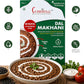 Curriies4u Dal Makhani ready-to-eat meal box with a bowl of creamy black lentil curry garnished with fresh cream.