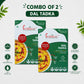 Two Curriies4u Dal Tadka ready-to-eat meal boxes featuring yellow lentils, aromatic spices, and tomato gravy.