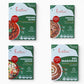 Curriies4u ready-to-eat Indian meal combo featuring Dal Makhani, Punjabi Chole, Punjabi Rajma, and Veg Biryani boxes.