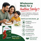 Happy family eating Curriies4u Punjabi Rajma ready-to-eat Indian meal, highlighting healthy, preservative-free food.