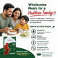 A happy family eating Curriies4u Punjabi Rajma, a healthy, preservative-free ready-to-eat Indian meal.