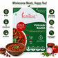 Curriies4u Punjabi Rajma ready-to-eat meal box with red kidney bean curry, featuring healthy, preservative-free icons.