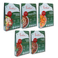 Curriies4u ready-to-eat Indian meal variety pack featuring five different authentic, preservative-free curry pouches.