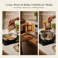 Three methods to heat Curriies4u ready-to-eat meals: pan heating, microwave, and boiling water in a pouch.