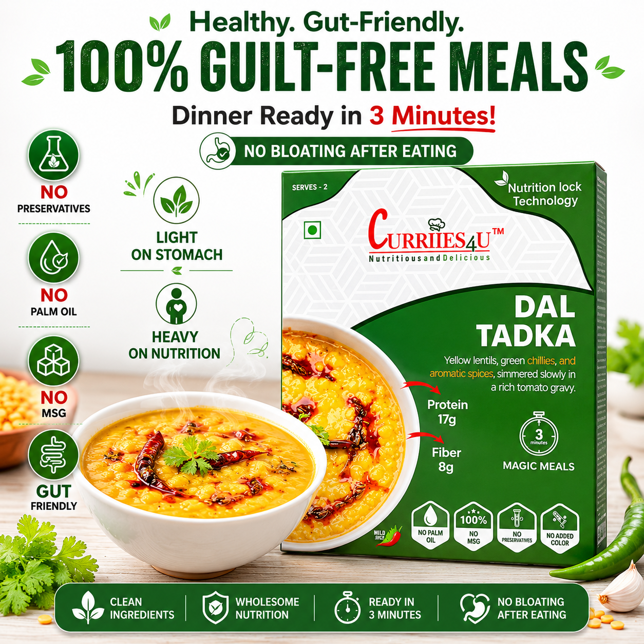 Curriies4u Dal Tadka: The Soul of Indian Comfort Food