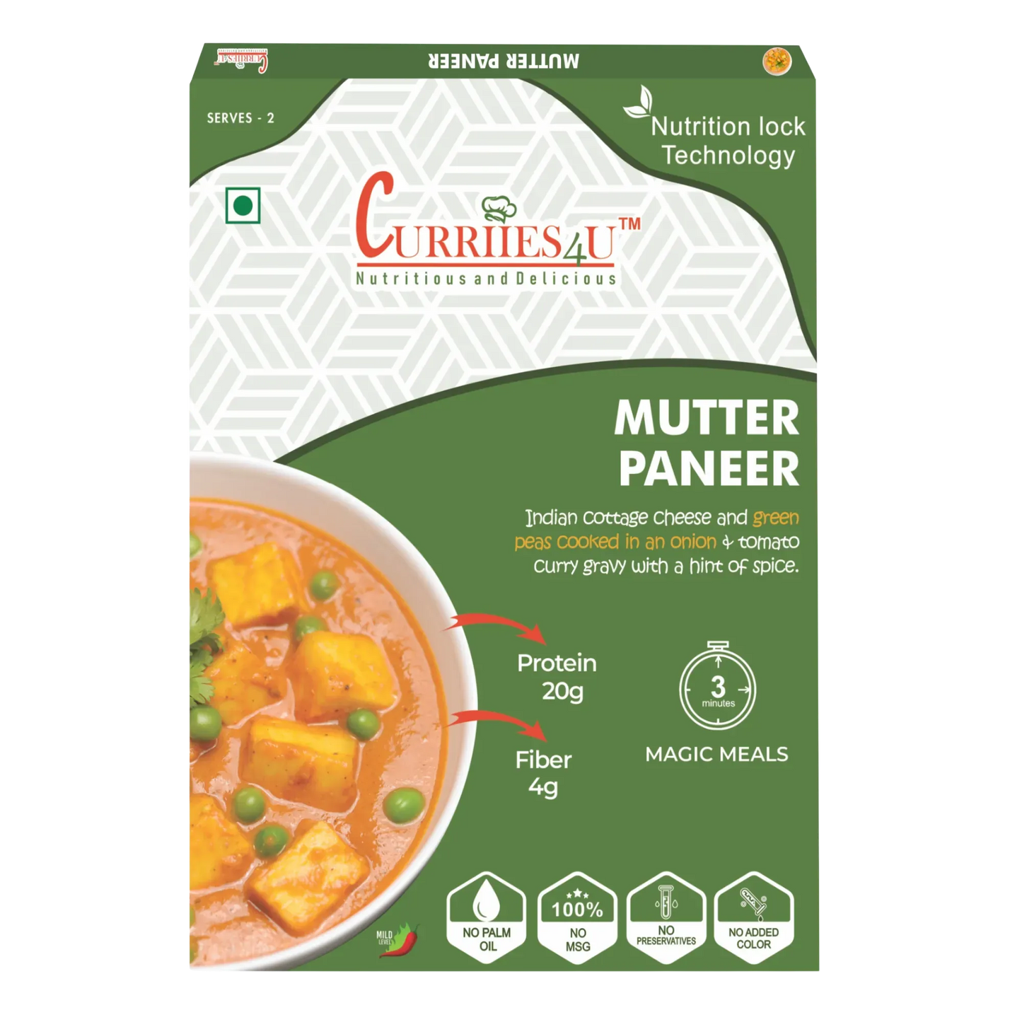 High Protein Vegetarian Indian Food | 300g x 3 Packs
