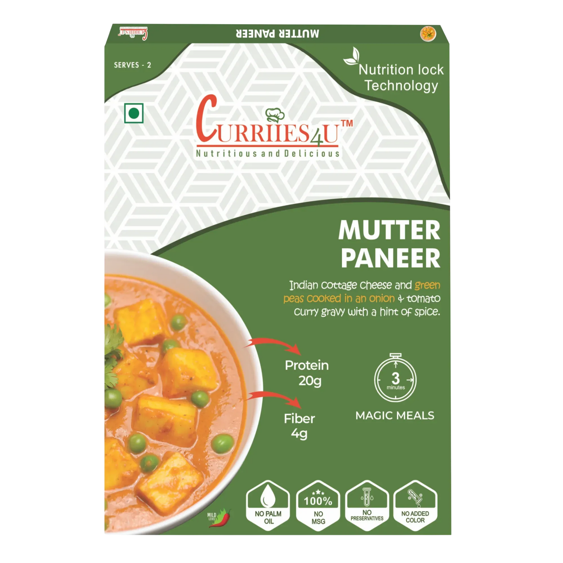 High Protein Vegetarian Indian Food | 300g x 3 Packs