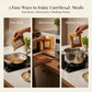 Three methods to prepare Curries4U meals: pan heat, microwave, and boiling water.