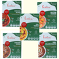 Collection of Curriesa food packaging with various dishes on a white background
