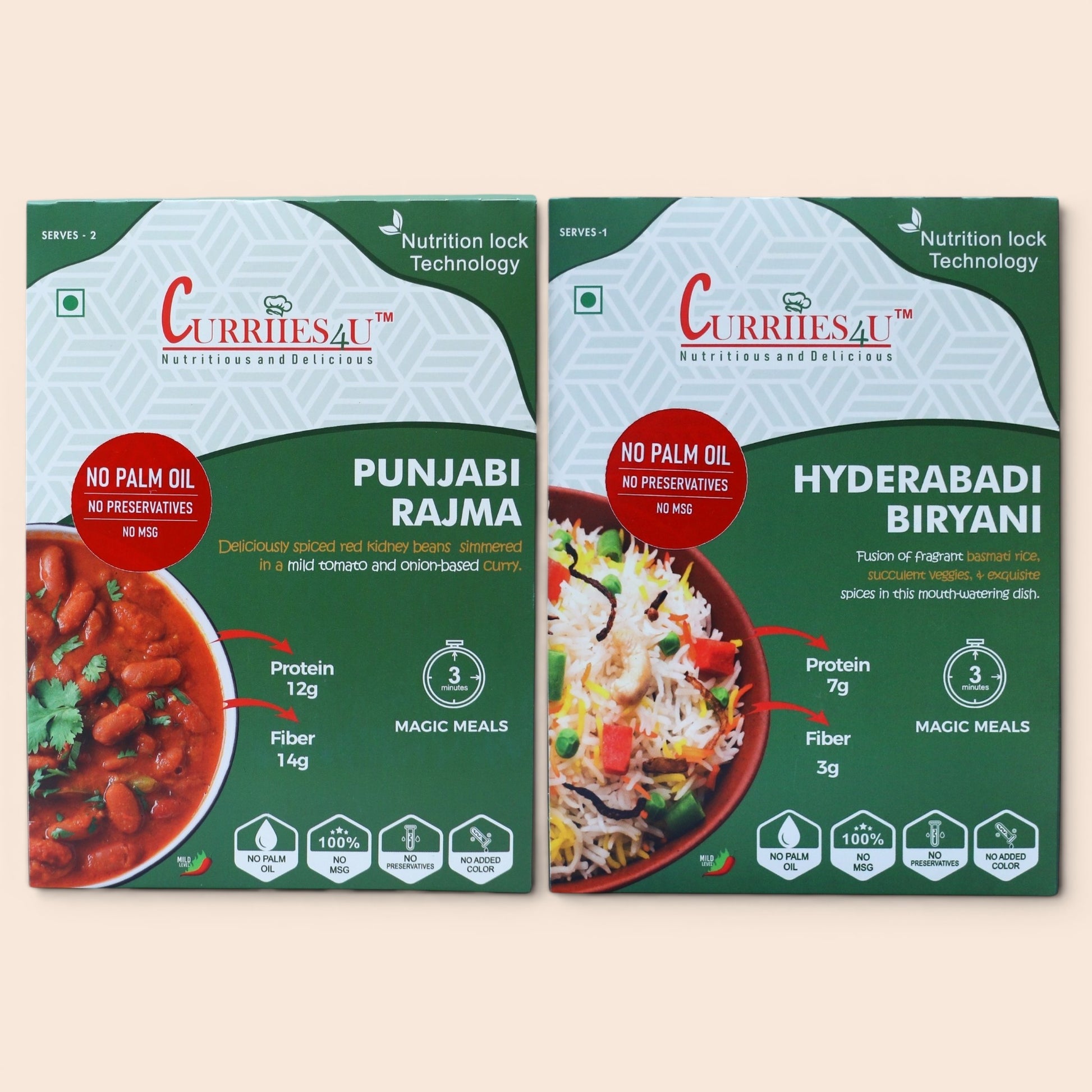 Punjabi Rajma, Hyderabadi Biryani, Ready to Eat Meals, Instant Indian Food, Ready to Eat Rajma,